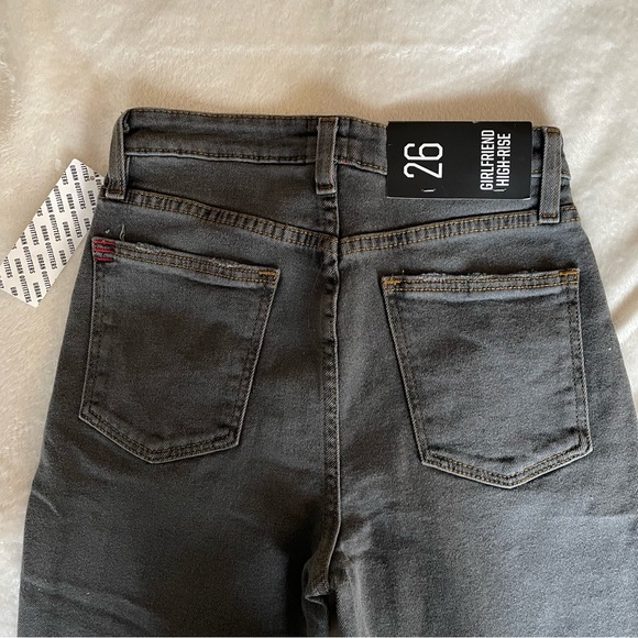 BDG High-Waisted Girlfriend Jean Washed Black Denim Urban Outfitters NWT - Picture 2 of 10